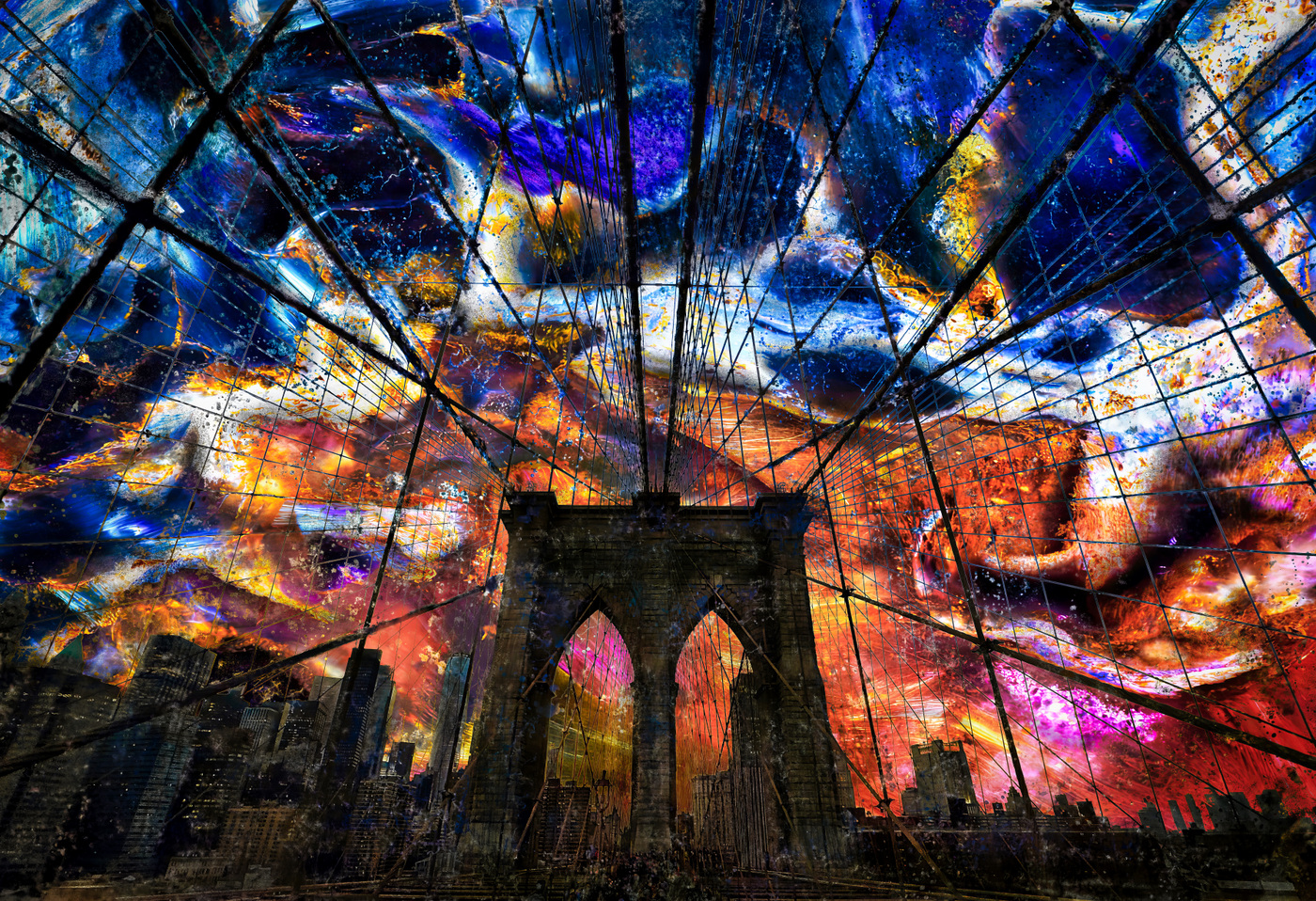 Merging Realms photographic composition